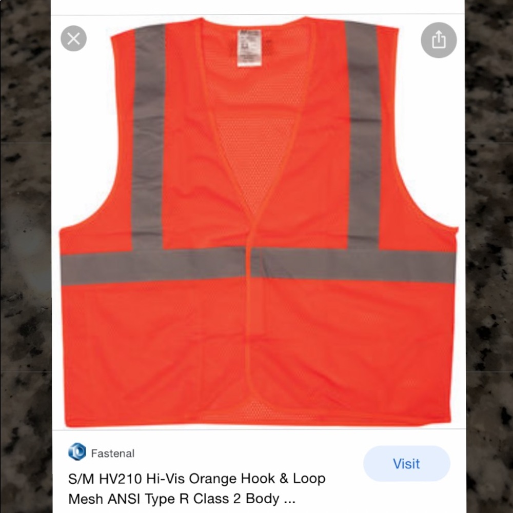 Safety Gear Vest ! NEW L/XL